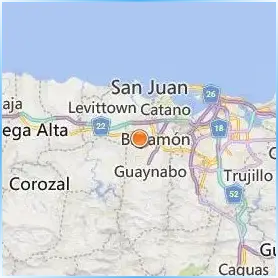 Universidad Central de Bayamon Location Map