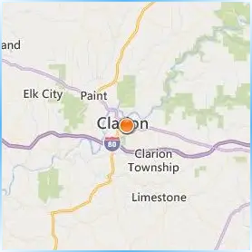Clarion University of Pennsylvania Location Map Clarion University of Pennsylvania Location Map