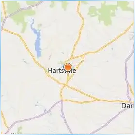 Coker University Location Map
