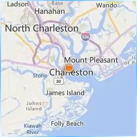 College of Charleston Location Map