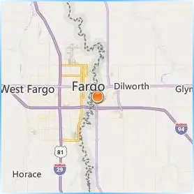 Concordia College at Moorhead Location Map