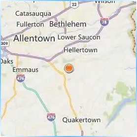 DeSales University Location Map