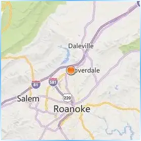 Hollins University Location Map Hollins University Location Map