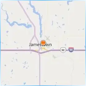 University of Jamestown Location Map University of Jamestown Location Map