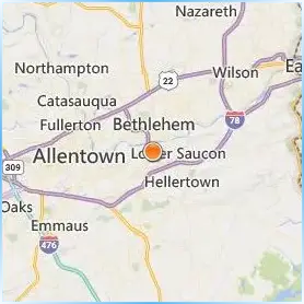 Lehigh University Location Map
