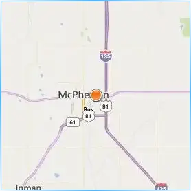 McPherson College Location Map McPherson College Location Map