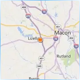 Middle Georgia State University Location Map