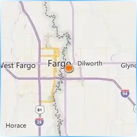 Minnesota State University Moorhead Location Map