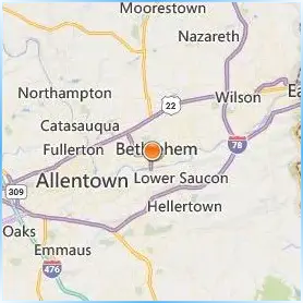 Moravian University Location Map Moravian University Location Map