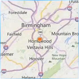 Samford University Location Map Samford University Location Map
