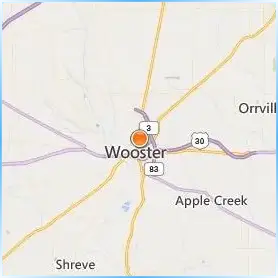 The College of Wooster Location Map The College of Wooster Location Map