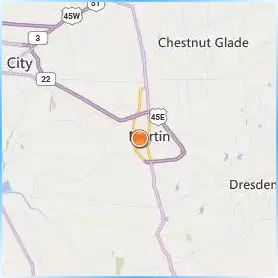 The University of Tennessee Martin Location Map