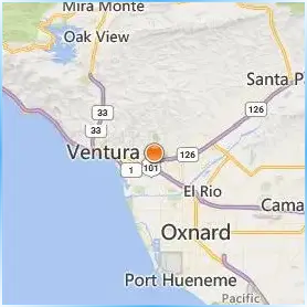 Ventura College Location Map Ventura College Location Map