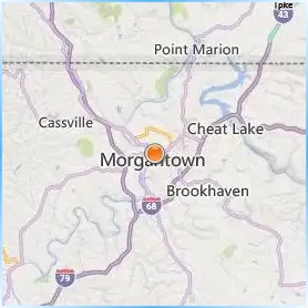 West Virginia University Location Map
